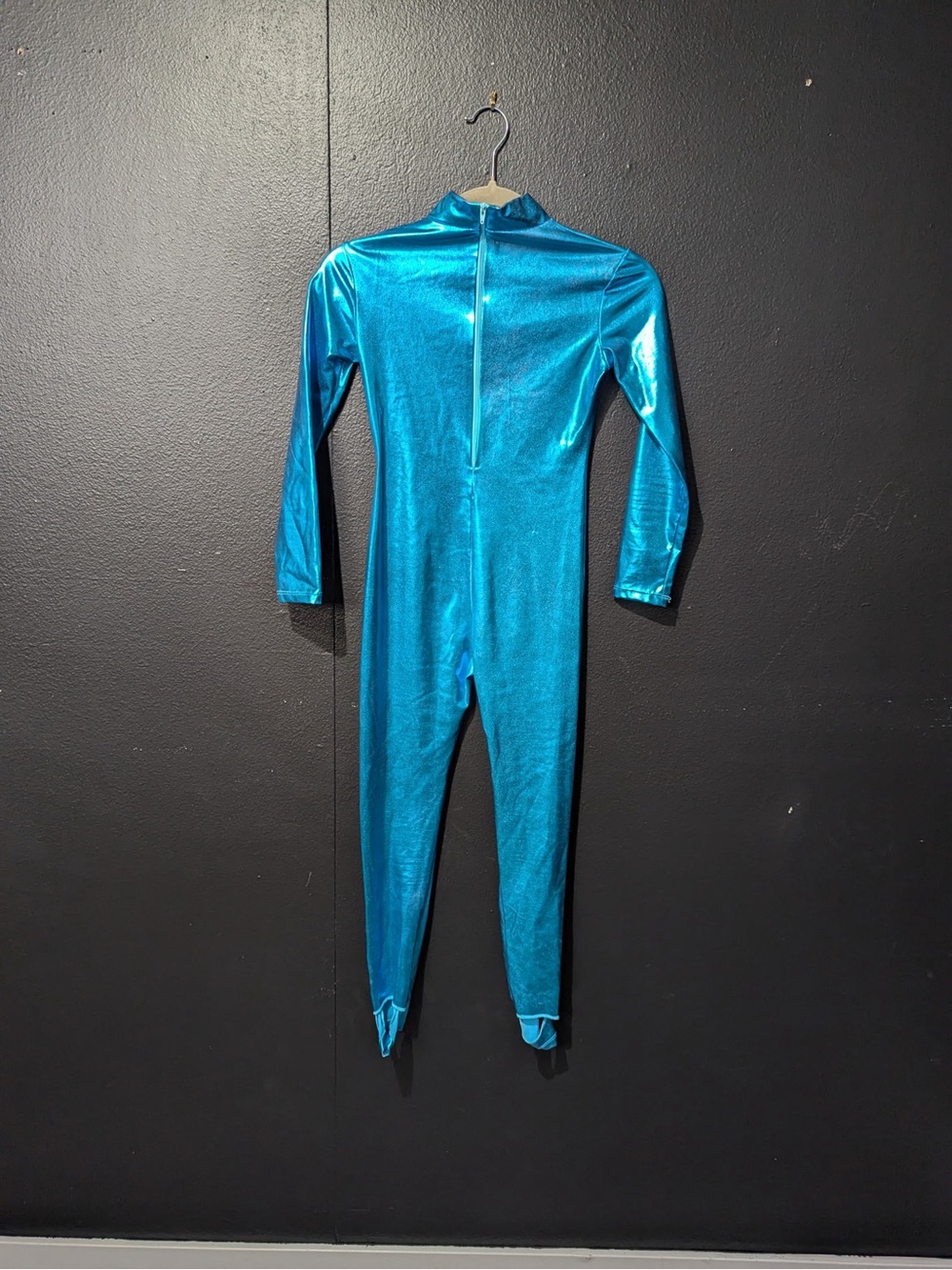Shimmery Blue Kids One-Piece Jumpsuit